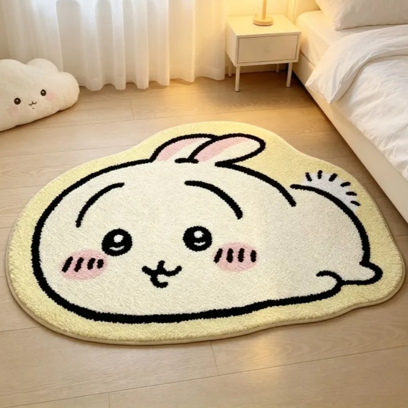Home Center Bathroom Accessories - พรมการ์ตูน Chiikawa ลายอนิเมะ Hachiware Usagi พรมปูพื้นนุ่มสบายสำหรับห้องน้ำ