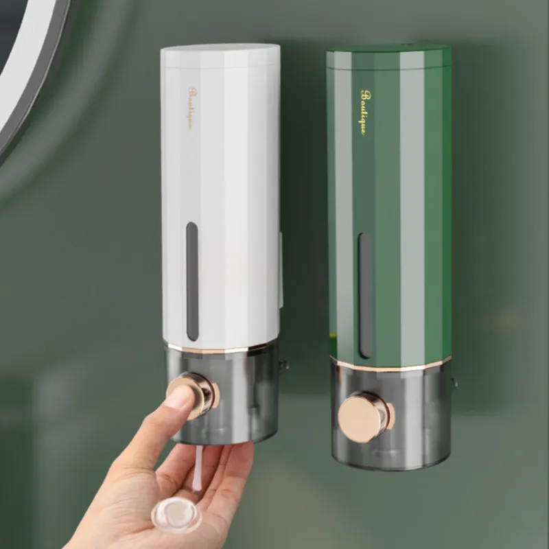 Home Bathroom Wall Soap Dispenser - เครื่องจ่ายสบู่เหลวในห้องน้ำ น้ำยาฆ่าเชื้อ 450 มล. แบบติดผนัง ใช้ในบ้าน