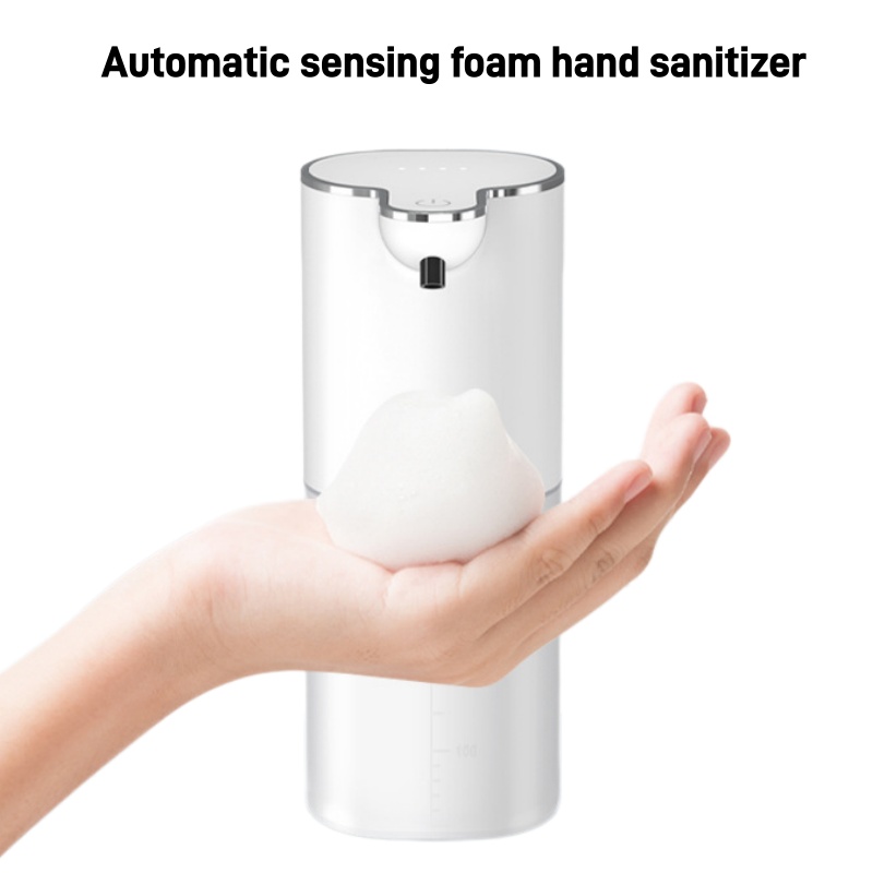 Home Bathroom Wall Soap Dispenser - เครื่องจ่ายสบู่โฟมอัตโนมัติแบบไร้สัมผัส USB ชาร์จใหม่ได้ สมาร์ทเซ็นเซอร์อินฟราเรด ติดผนัง วางบนเคาน์เตอร์
