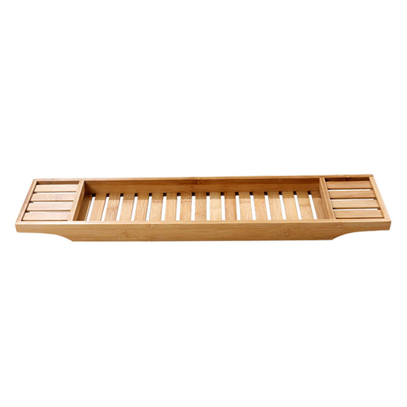 Bath Caddy Tray - ชั้นวางอ่างอาบน้ำทำจากไม้ไผ่ป้องกันการลื่น1ชิ้นชั้นวางอ่างอาบน้ำอเนกประสงค์อ่างอาบน้ำอุปกรณ์อ่างอาบน้ำสปา