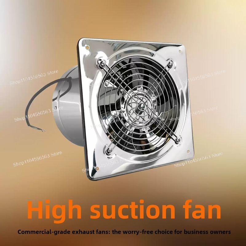 Home Bathroom Ventilation - พัดลมดูดอากาศสแตนเลสขนาด 6 7 8 นิ้ว สำหรับห้องครัว
