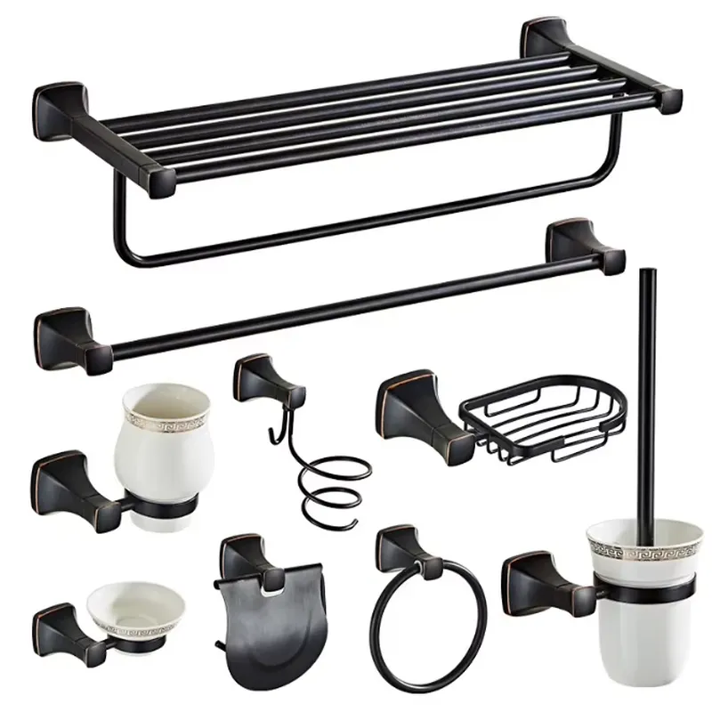ชุดอุปกรณ์ห้องน้ำสแตนเลสสีดำทั - Towel Bar Stainless บทวิจารณ์และราคา