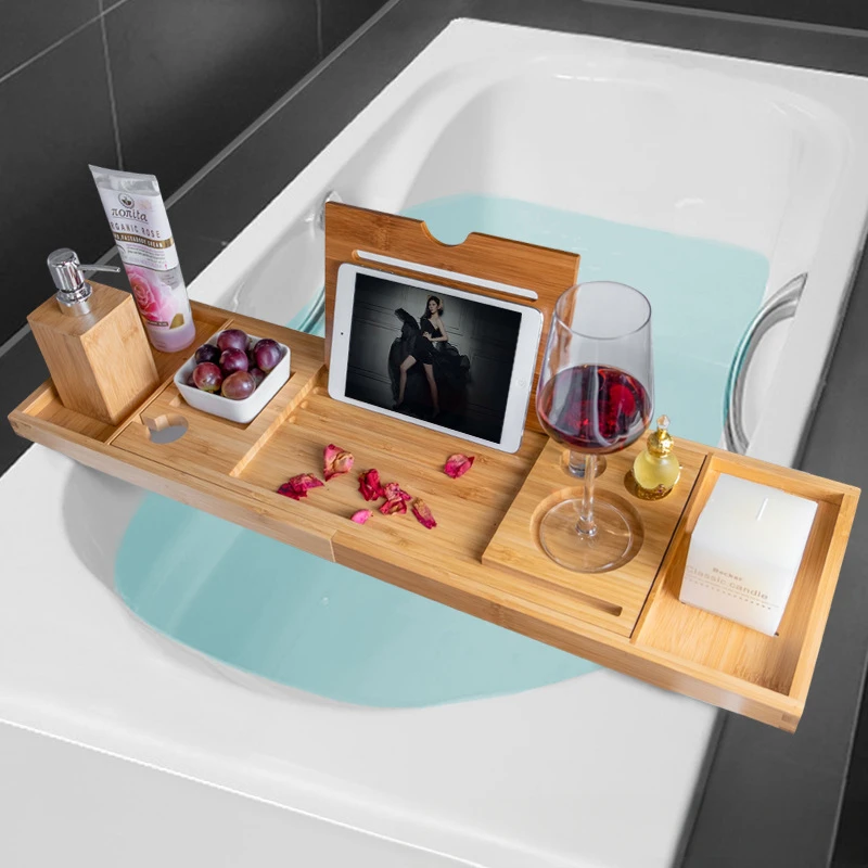 ถาดวางอุปกรณ์ในอ่างอาบน้ำแบบขย - Bath Caddy Tray บทวิจารณ์และราคา
