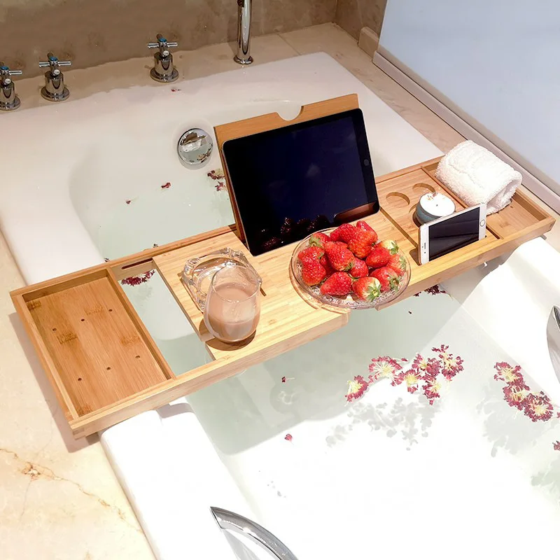 ถาดวางอุปกรณ์ในอ่างอาบน้ำแบบขย - Bath Caddy Tray บทวิจารณ์และราคา