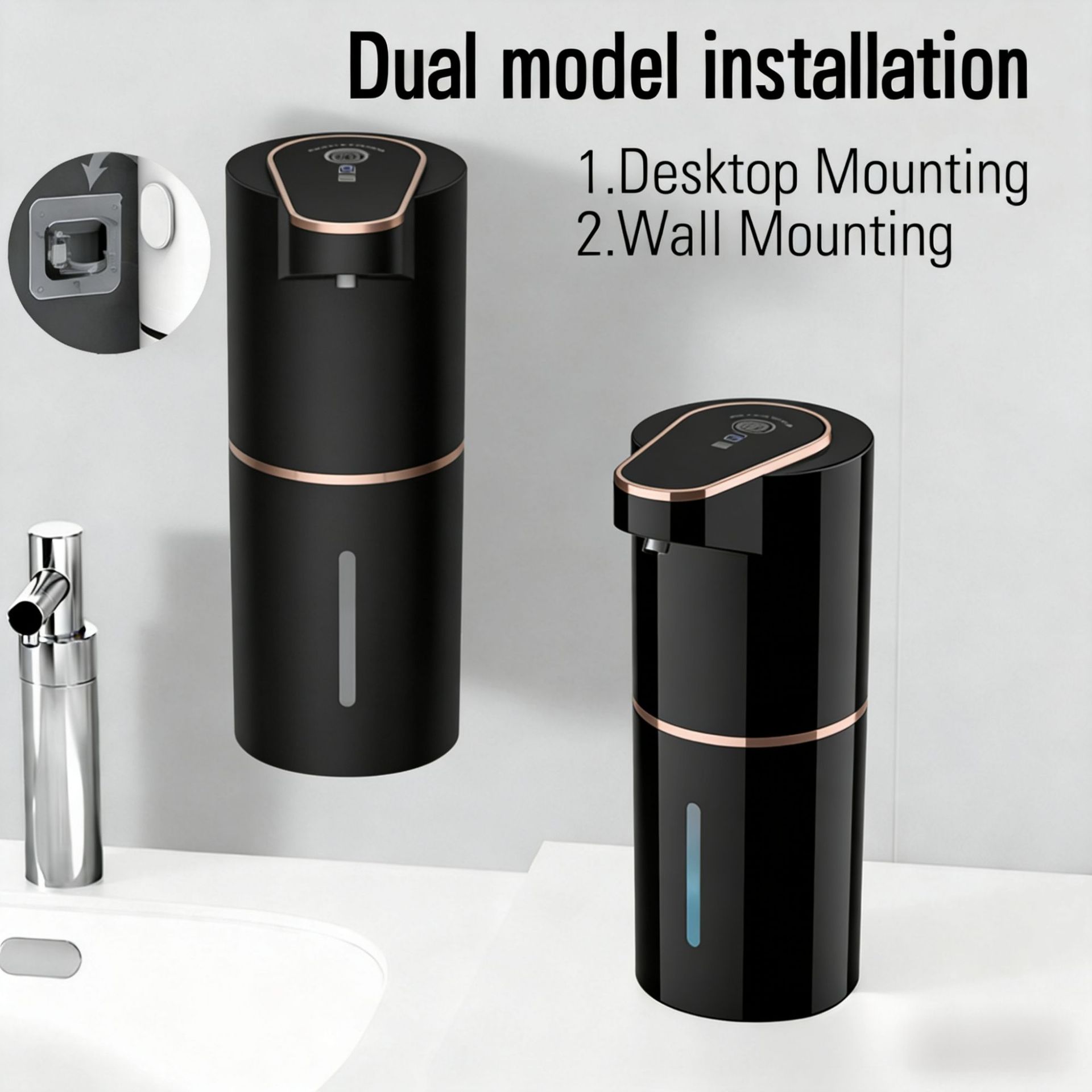 เครื่องจ่ายสบู่ไฟฟ้ารุ่นใหม่,  - Home Bathroom Wall Soap Dispenser บทวิจารณ์และราคา