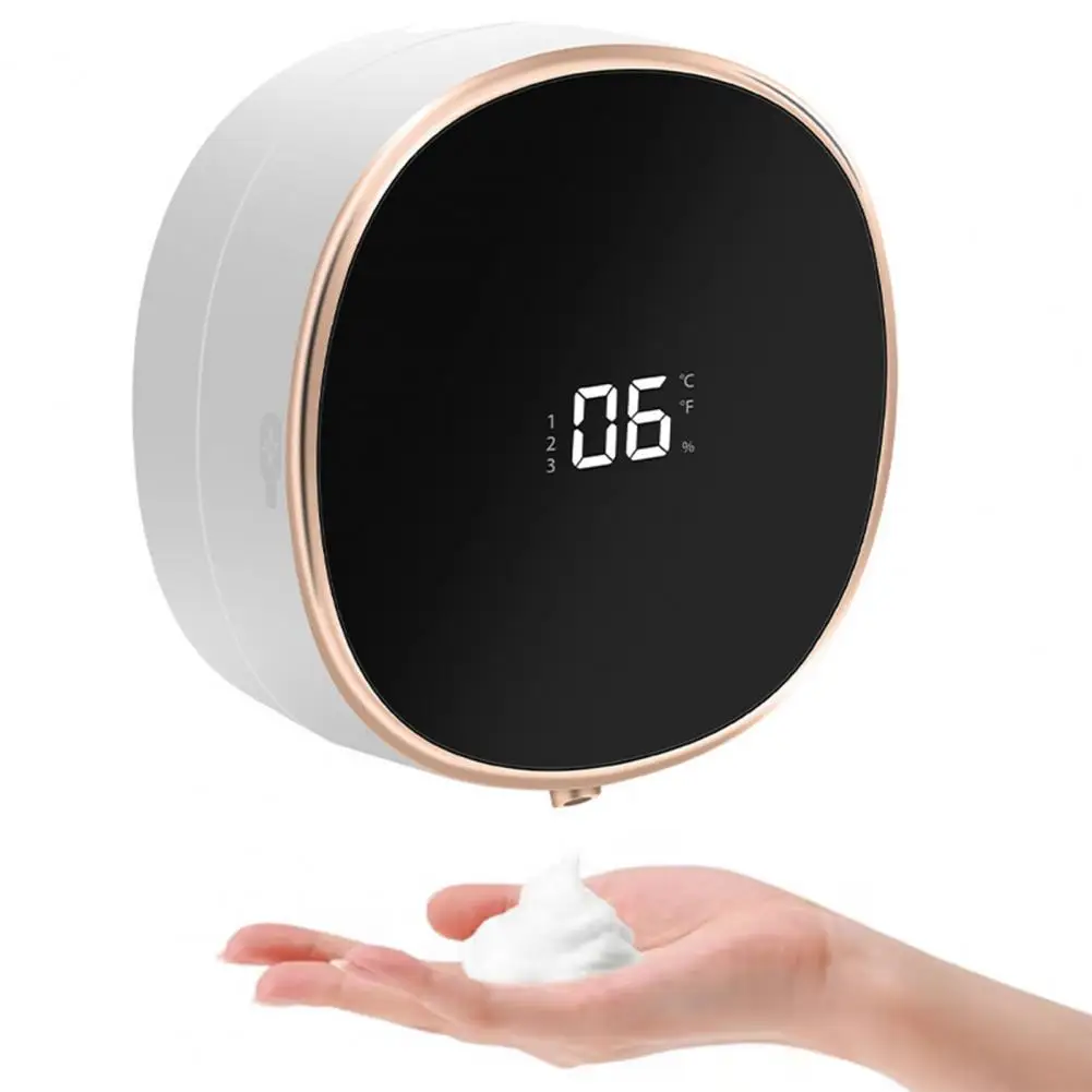 เครื่องจ่ายสบู่ไฟฟ้าพร้อมปุ่มส - Home Bathroom Wall Soap Dispenser บทวิจารณ์และราคา