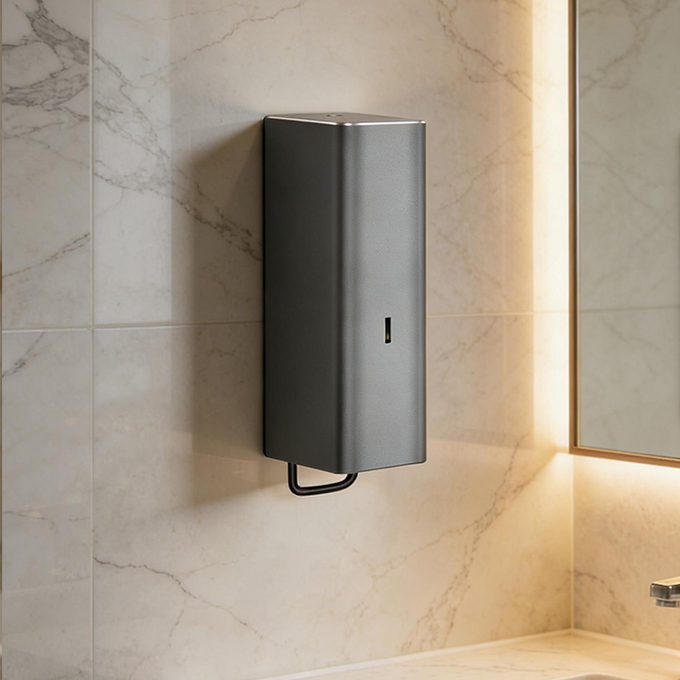 ตู้กดสบู่ติดผนังแบบกุญแจล็อค ส - Home Bathroom Wall Soap Dispenser บทวิจารณ์และราคา