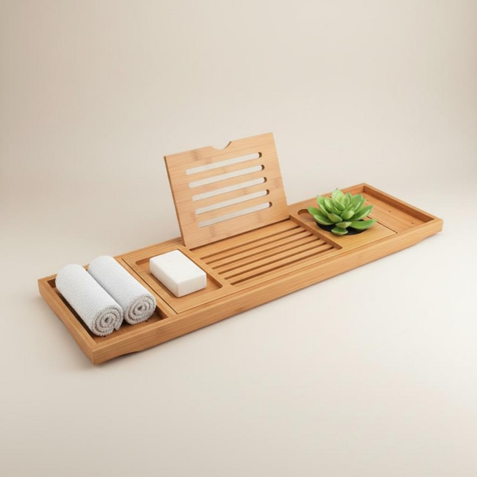 ถาดวางอ่างอาบน้ำ ถาดวางอ่างอาบ - Bath Caddy Tray บทวิจารณ์และราคา
