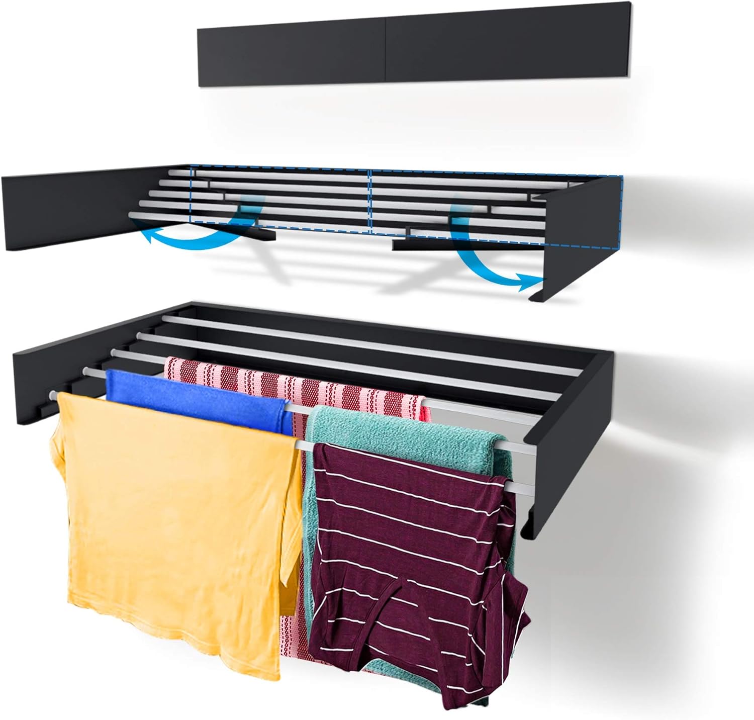 80 ซม.ติดผนังซักรีดDrying Rack - Towel Bar Stainless บทวิจารณ์และราคา
