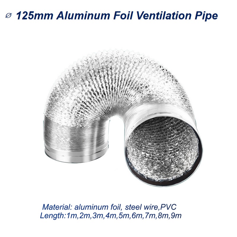 สายอากาศอลูมิเนียมฟอยล์125มม., - Home Bathroom Ventilation บทวิจารณ์และราคา