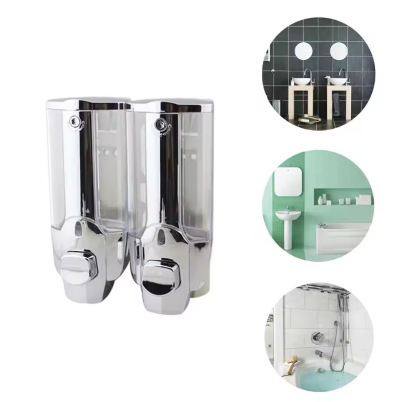 ใหม่ ABS ติดผนังเครื่องจ่ายสบู - Home Bathroom Wall Soap Dispenser บทวิจารณ์และราคา