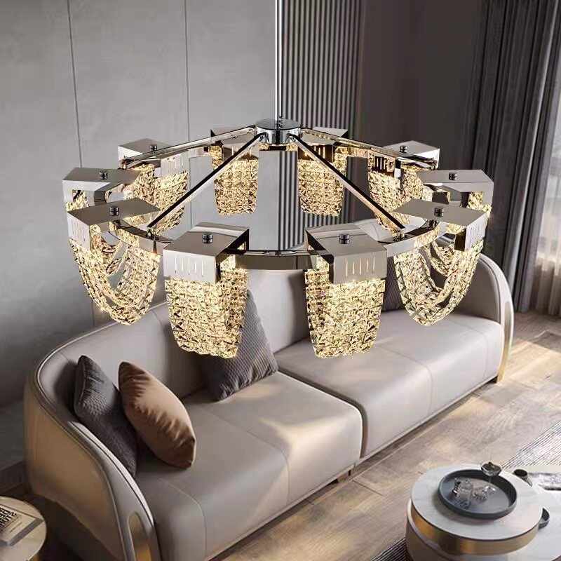 โคมไฟระย้าคริสตัล K9 สไตล์โพสต - Home Bathroom Lighting Design บทวิจารณ์และราคา