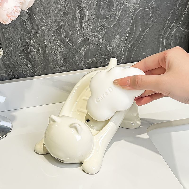 ที่วางสบู่รูปแมวน่ารัก ภาชนะใส - Home Center Bathroom Accessories บทวิจารณ์และราคา
