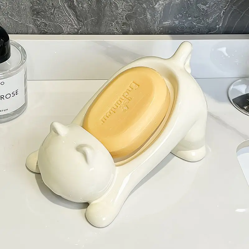 ที่วางสบู่รูปแมวน่ารัก ภาชนะใส - Home Center Bathroom Accessories บทวิจารณ์และราคา