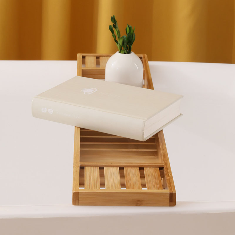 ชั้นวางอ่างอาบน้ำทำจากไม้ไผ่ป้ - Bath Caddy Tray บทวิจารณ์และราคา