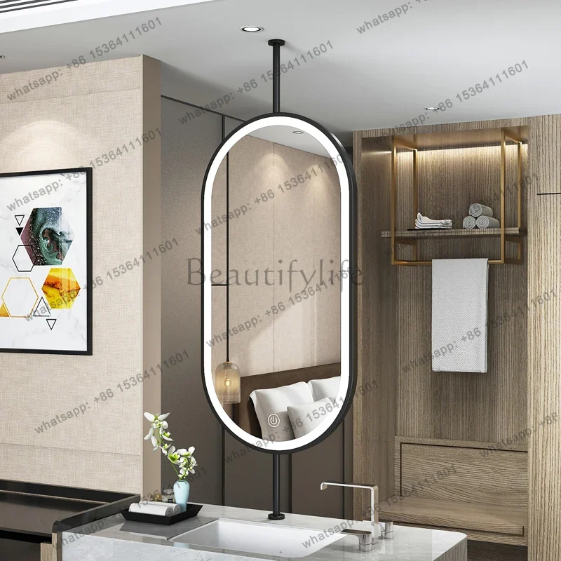 กระจกแขวนเพดานทรงวงรี ขนาด 60x - Home Bathroom Mirror บทวิจารณ์และราคา